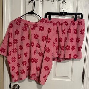 Entro Pink Floral Matching Set